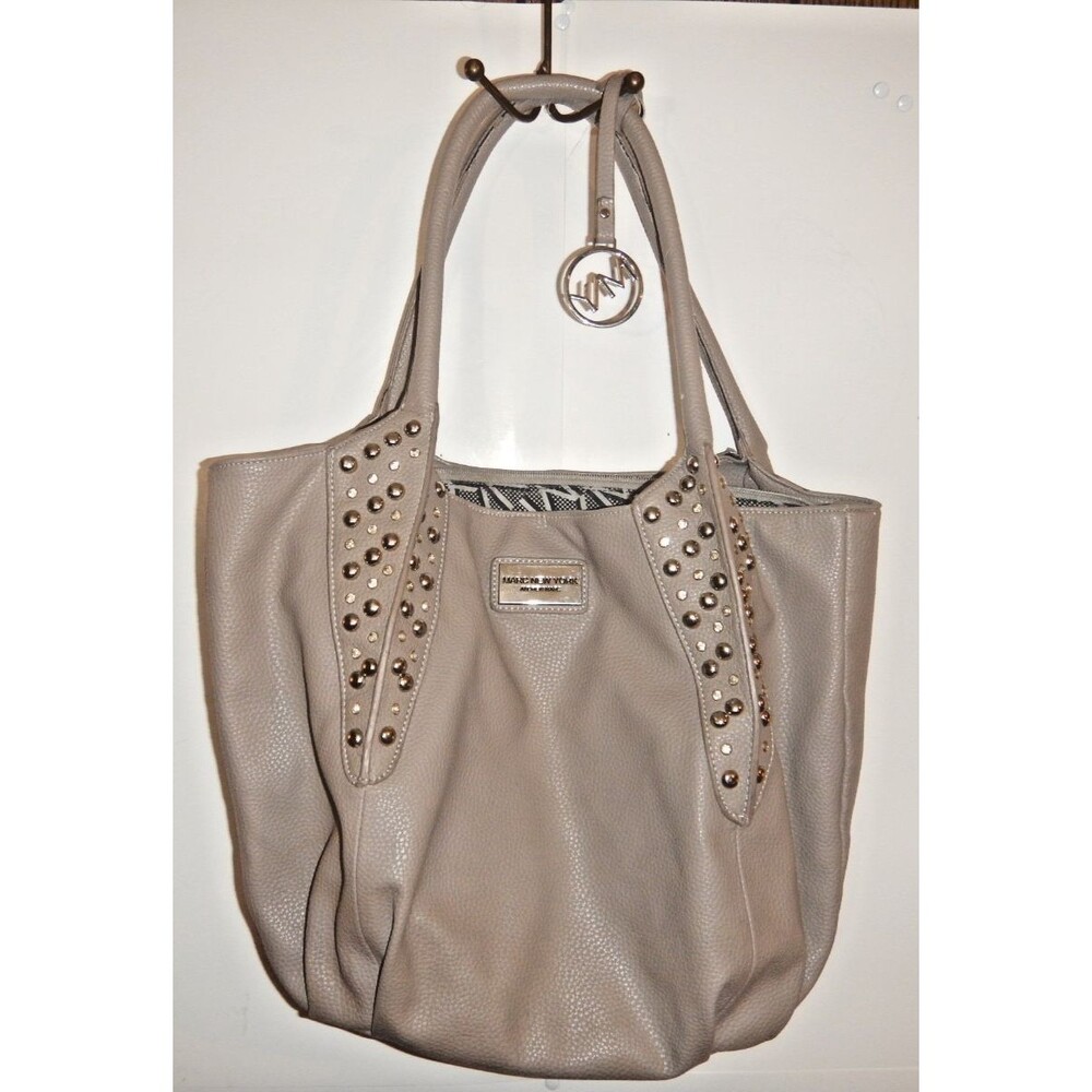 Marc New York Studded Taupe Tote Bag AS-IS